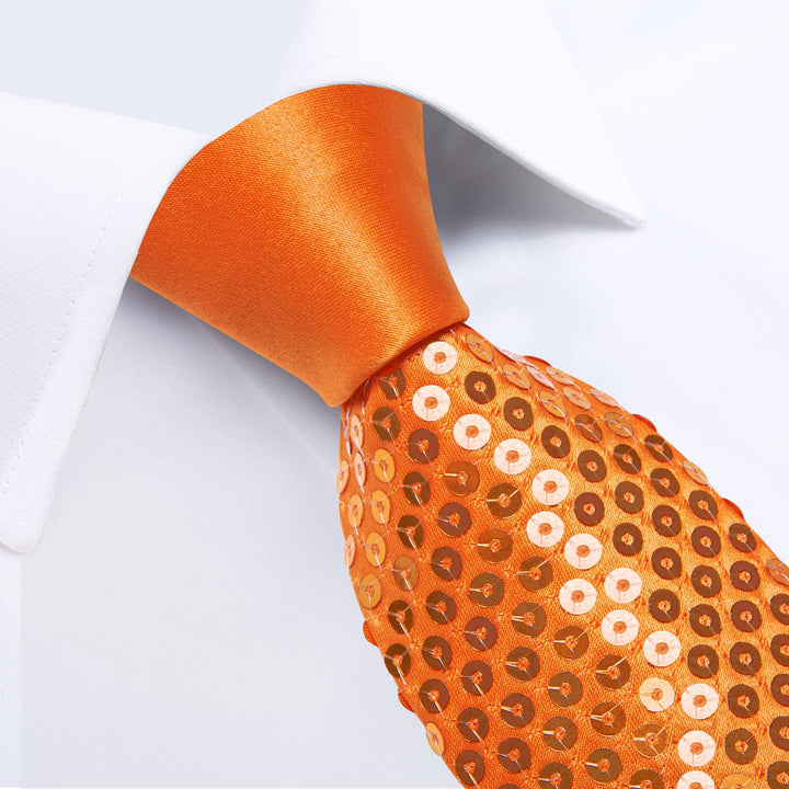 orange tuxedo tie