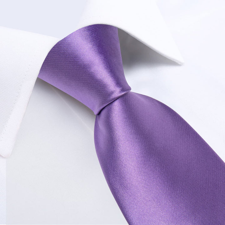 purple silk tie