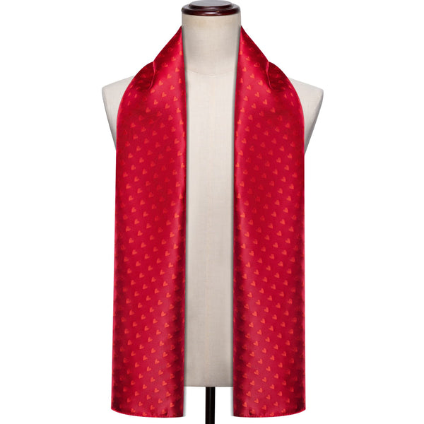 red silk scarf