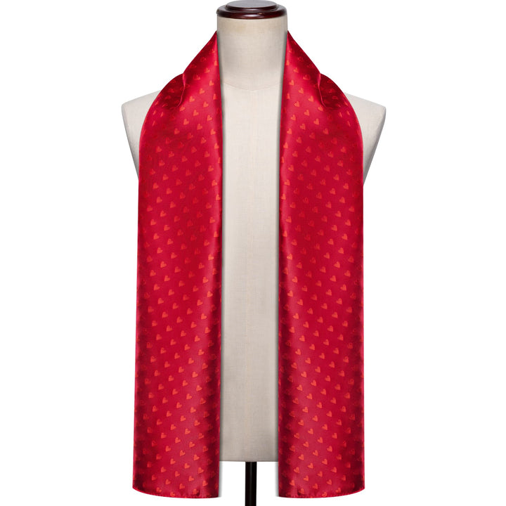 red silk scarf