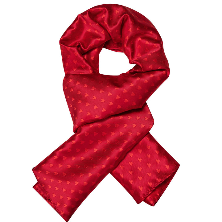 mens red scarf