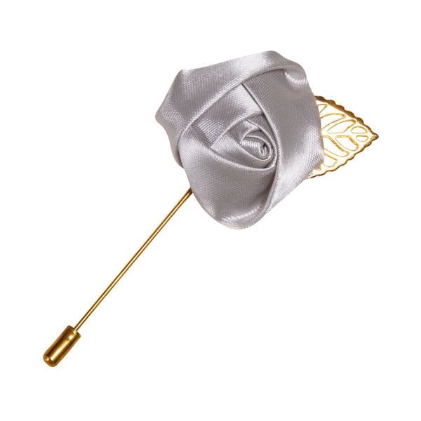 grey lapel pin