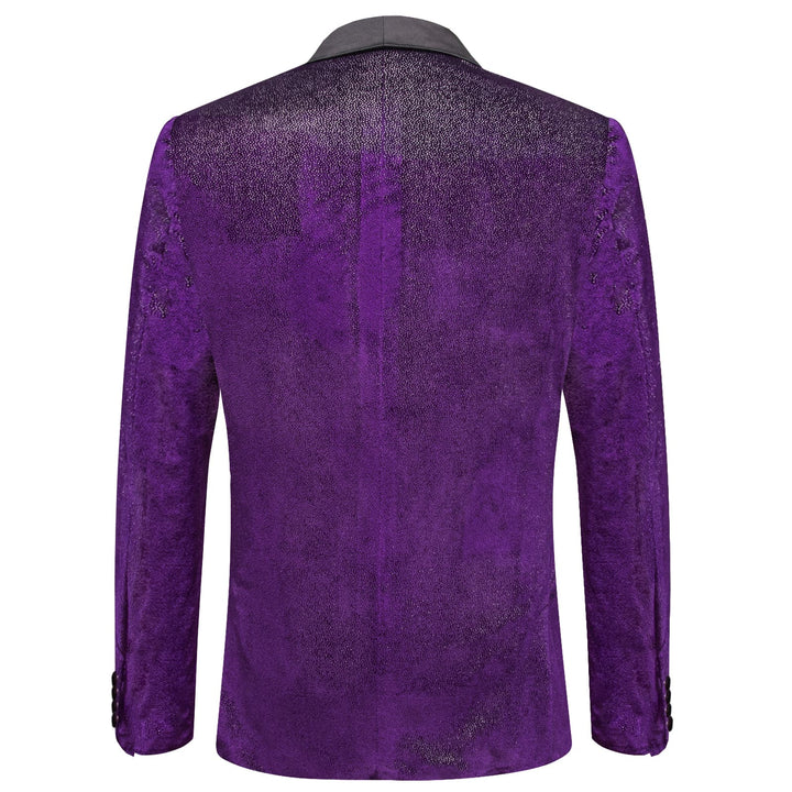 purple velvet suit