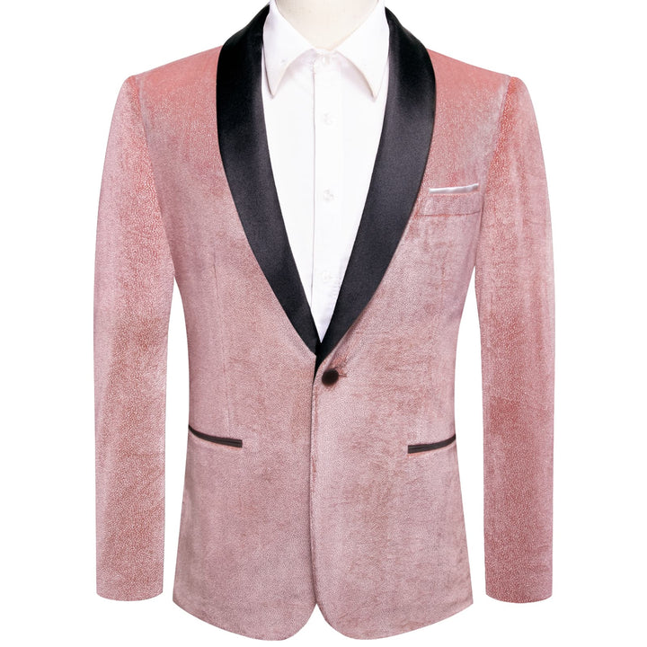 	  pink velvet blazer