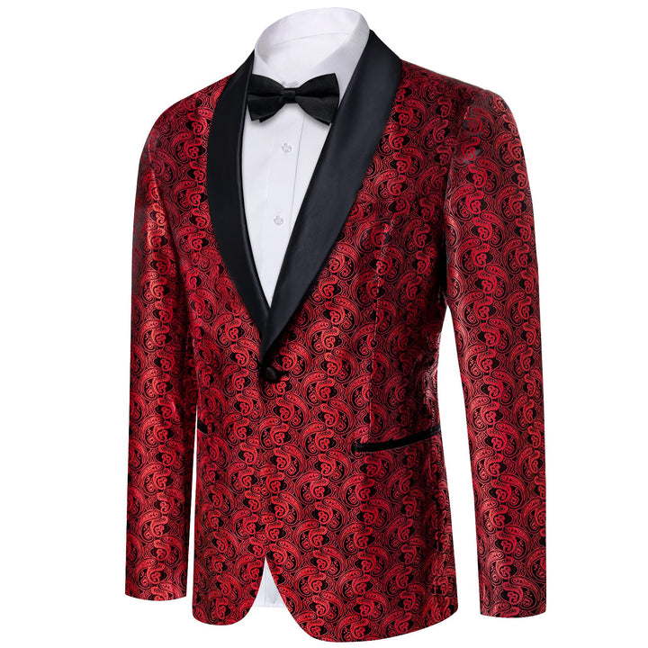 red prom suit