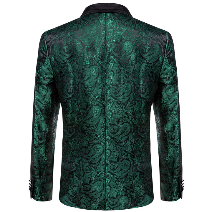 green prom suit