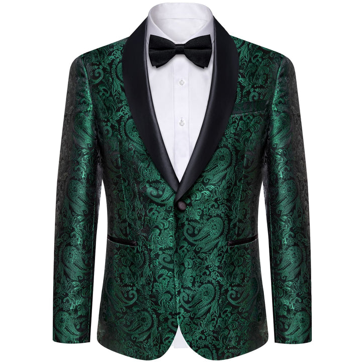 green wedding suit