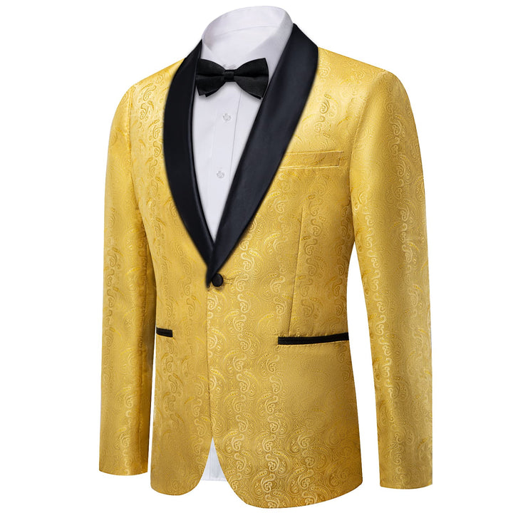 mustard yellow suit