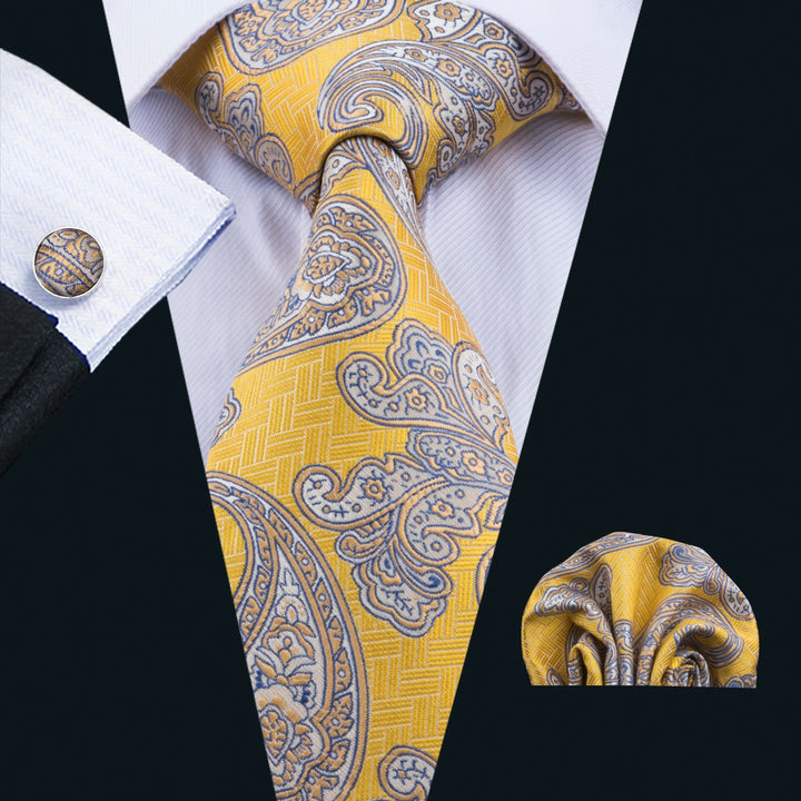 yellow necktie