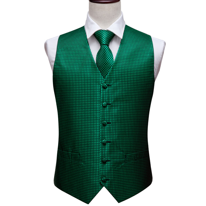 mens green suit vest