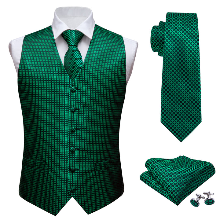 green vest mens outfit