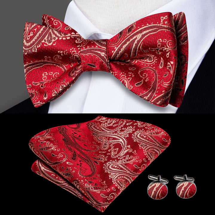 classic red bow tie