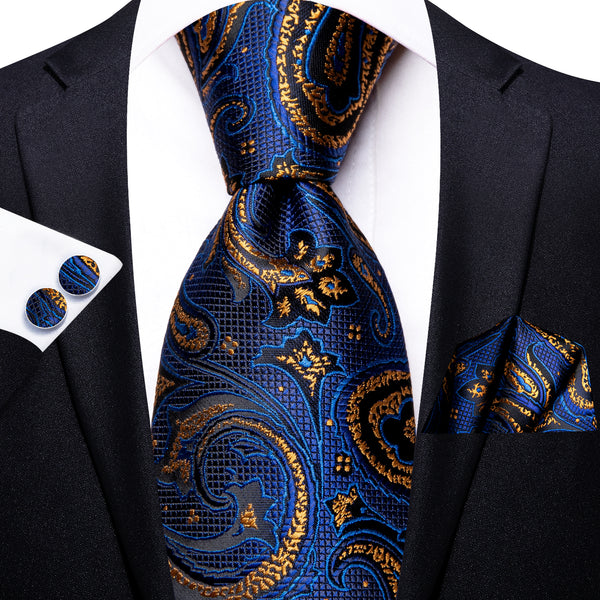 blue paisley tie