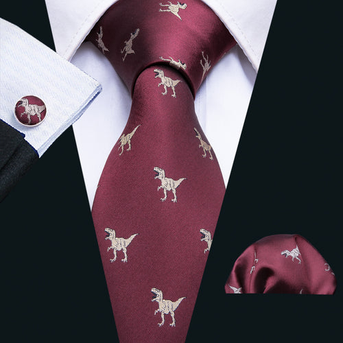 Jorden Regular Tie Burgundy Combo - Calibre Menswear