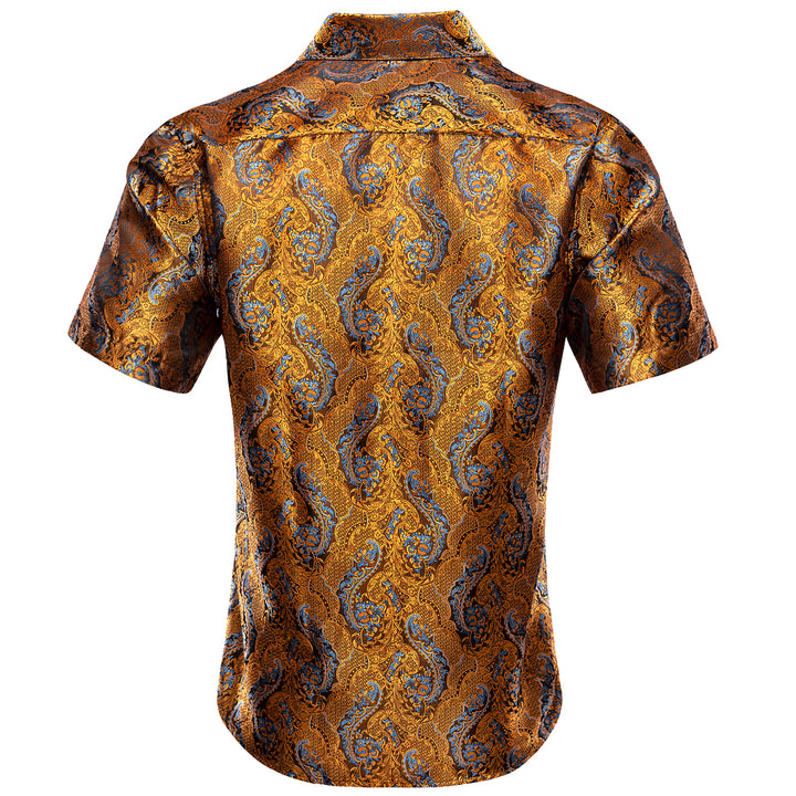 black and gold shirt mens