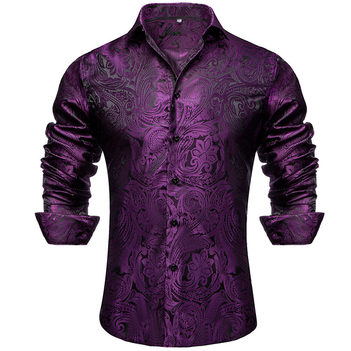 purple casual shirt