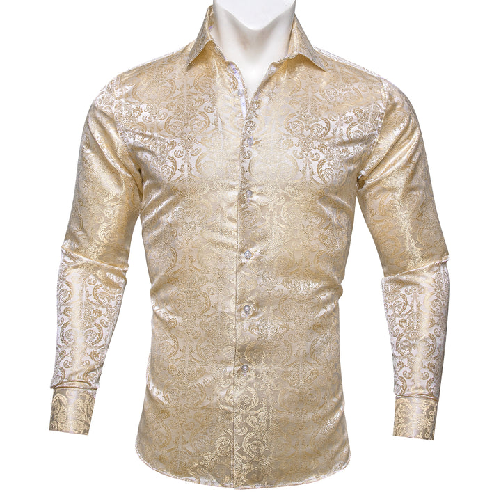 champagne button up shirt