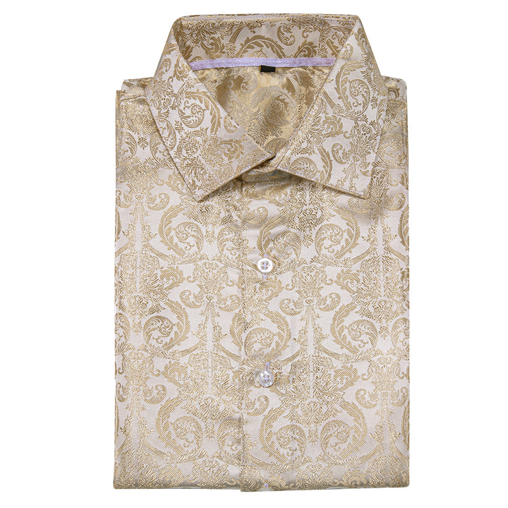 men's champagne shirt