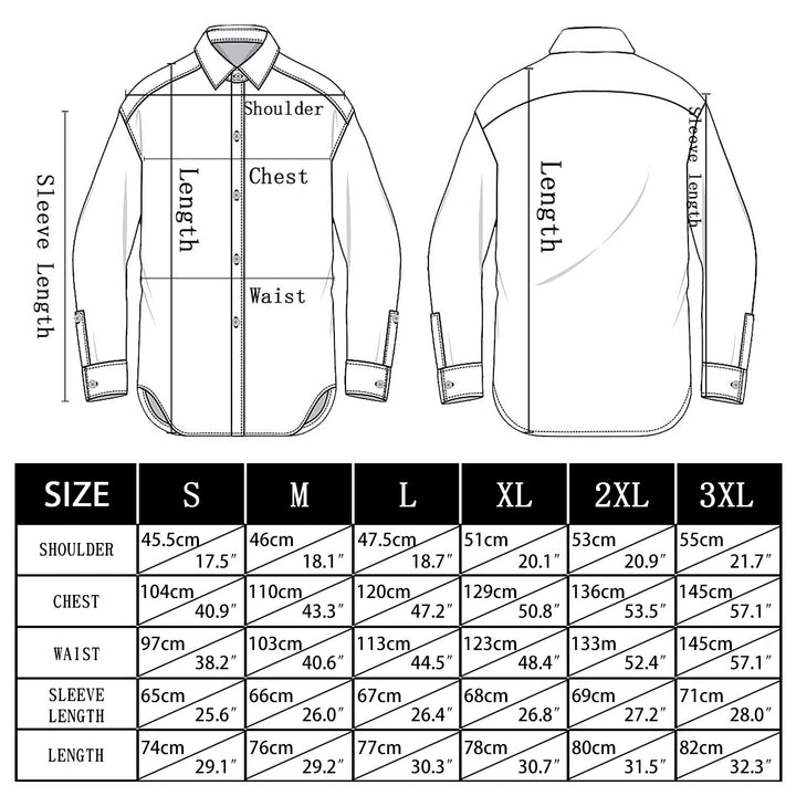 tiffany blue shirts for men size chart