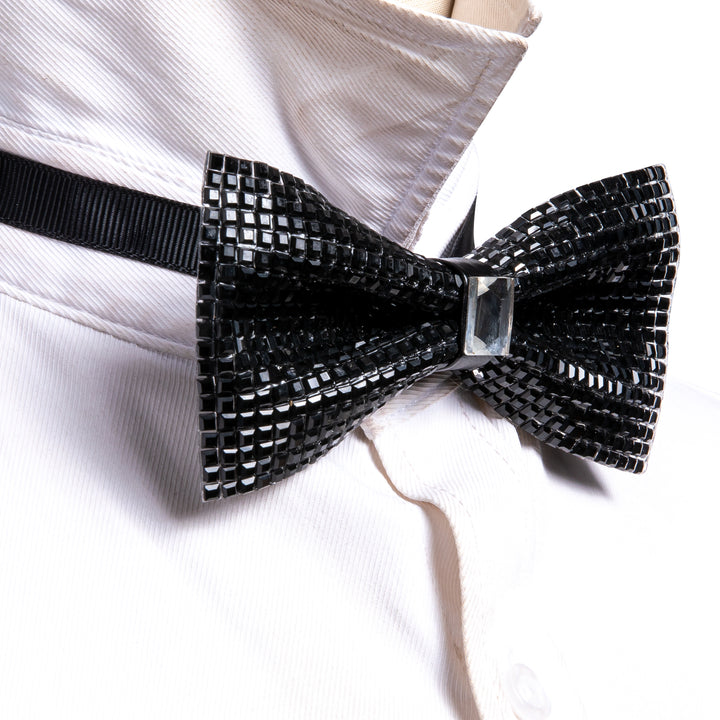 Black Imitated Crystal novelty bowtie