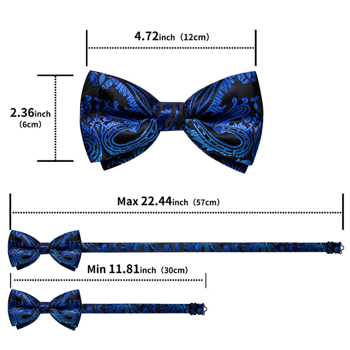 tuxedo blue bow tie