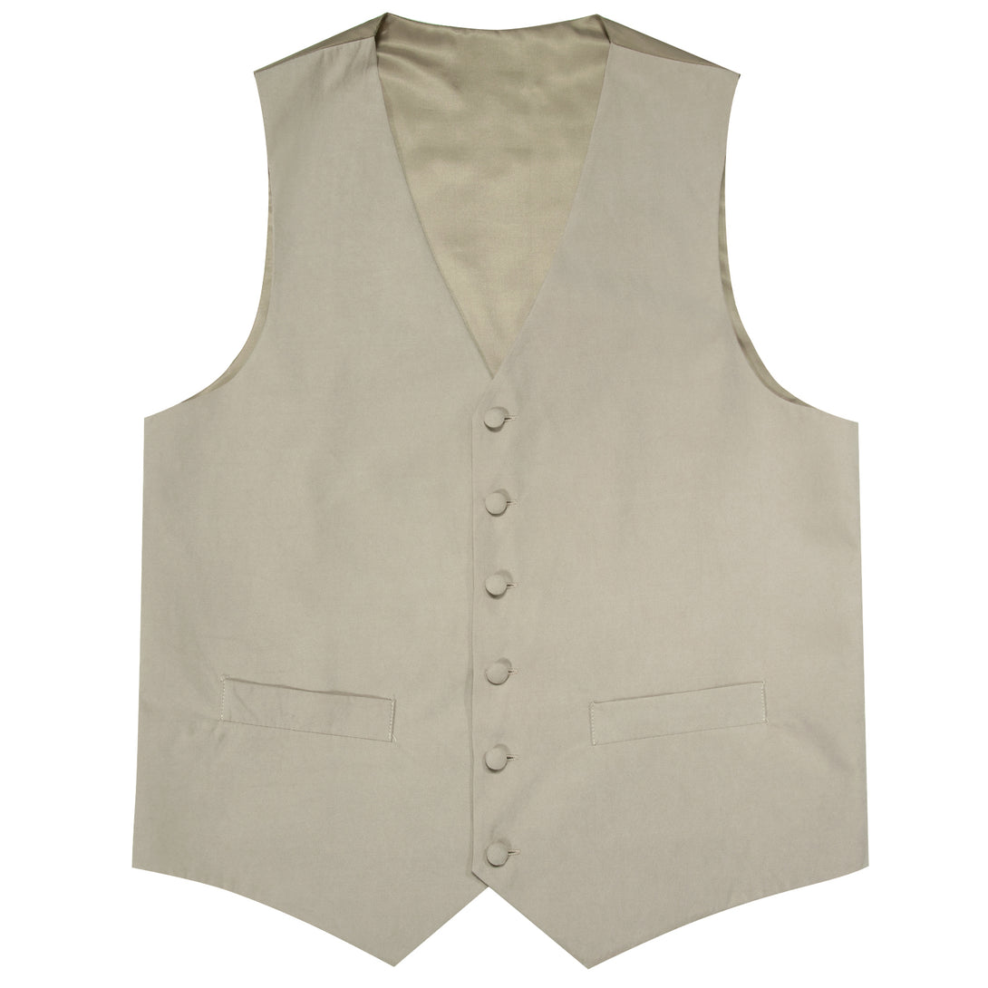 Light Bean Green Solid Splicing Jacquard Men's Vest – ties2you