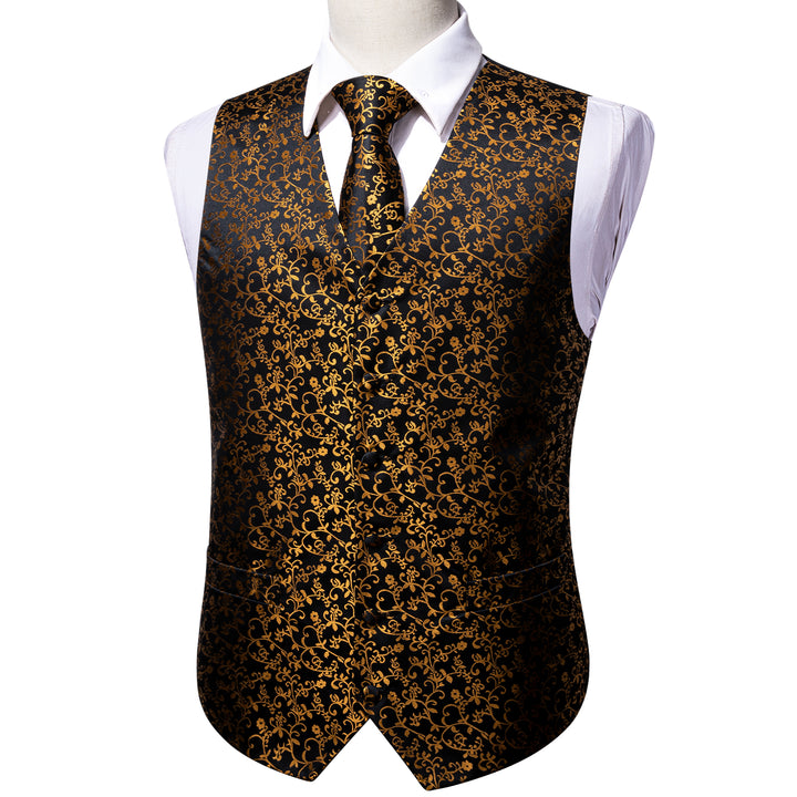 men's gold vest